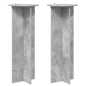 vidaXL Stojak na rośliny 2 szt. Betonowy szary &Oslash;40 x 100 cm