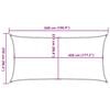 vidaXL Żagiel przeciwsłoneczny, 160 g/m&sup2;, biały, 2,5x5 m, HDPE