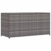 vidaXL Skrzynia ogrodowa, szara, 120 x 50 x 60 cm, rattan PE