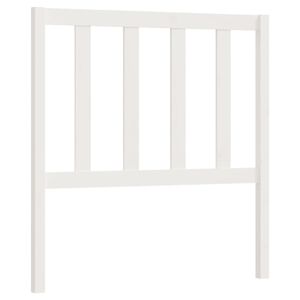 vidaXL Wezgłowie ł&oacute;żka, białe, 81x4x100 cm, lite drewno sosnowe