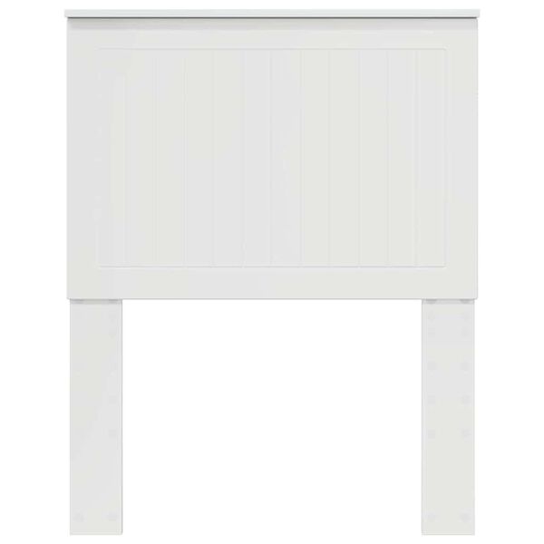 vidaXL Zagł&oacute;wek Błyszcząca biel 75 cm Materiał drewnopochodny