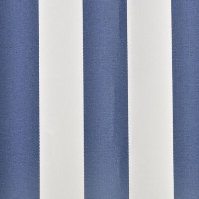 vidaXL Tkanina do markizy, niebiesko-biała, 6 x 3 m (bez ramy)