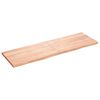 vidaXL Blat do łazienki, jasnobrązowy, 160x50x(2-4) cm, lite drewno