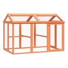 vidaXL Wybieg, brązowy, 141x94x104 cm, lite drewno sosnowe