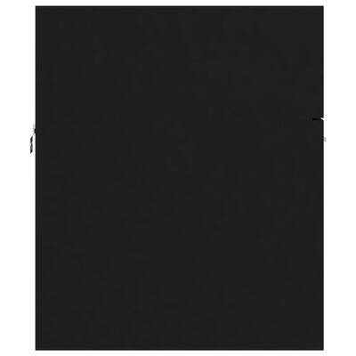 vidaXL Szafka pod umywalkę, czarna, 80x38,5x46 cm, płyta wiórowa