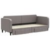 vidaXL Sofa rozsuwana z szufladami, taupe, 80x200 cm, tkanina