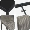 vidaXL Zestaw do jadalni w ogrodzie 7 pcs Szary