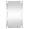 vidaXL Lustro ścienne z LED, 50x80 cm, szklane, prostokątne