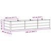 vidaXL Donica Antracyt 240 x 80 x 45 cm Stal