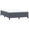 vidaXL Ł&oacute;żko Box Spring bez materaca Ciemnoszary 140x220 cm Aksamit