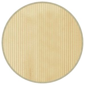 vidaXL Dywan okrągły, jasny naturalny, 60 cm, bambusowy