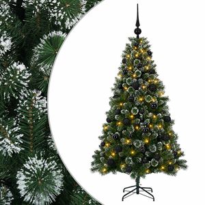 vidaXL Sztuczna choinka z bombką 120 cm 150 LED Ciepła biel
