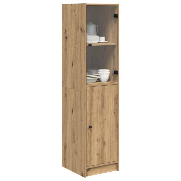 vidaXL Highboard Dąb rzemieślniczy 35 x 37 x 142 cm