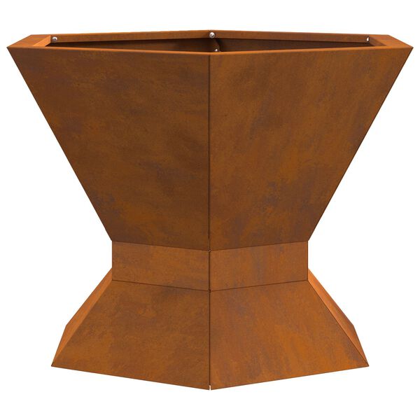 vidaXL Kominek Brązowy 50 x 50 x 40 cm Stal