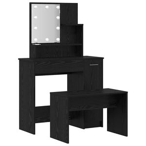 vidaXL Zestaw lustra LED 2 szt. Czarny Dąb 86,5 x 35 x 136 cm