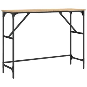 vidaXL Stolik konsolowy, dąb sonoma, 100x32x75 cm