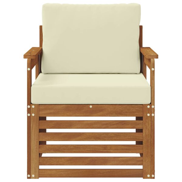 vidaXL Zestaw sof na zewnątrz Lite drewno akacjowe i poliester