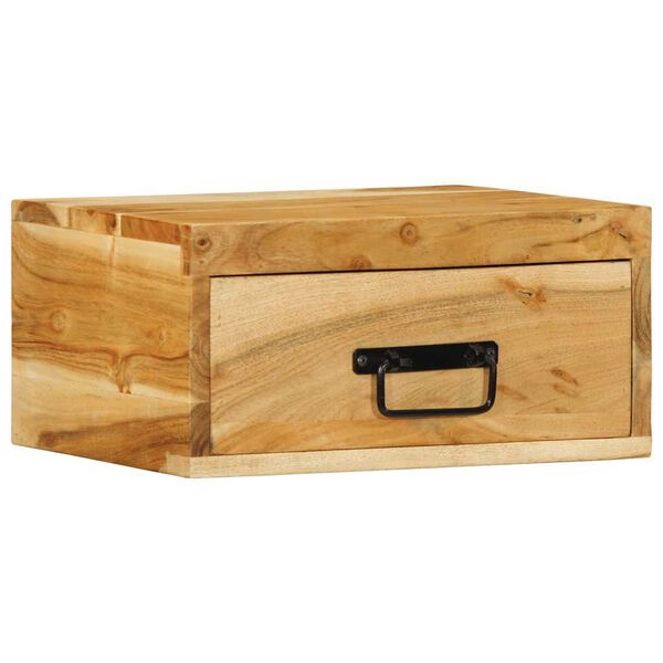 vidaXL Ścienne szafki nocne, 2 szt., lite drewno akacjowe