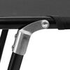 vidaXL Składany leżak, czarny, stal