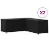 vidaXL Pokrowce na sofę narożną, 2 szt., 254x254x80 cm, Oxford 420D