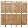 vidaXL Parawan 5-panelowy, bambusowy, 200 x 180 cm
