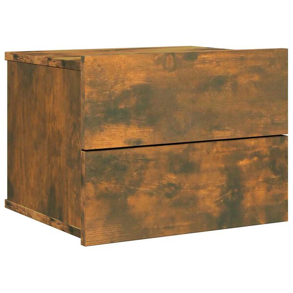 vidaXL Szafka nocna, przydymiony dąb, 40x30x30 cm