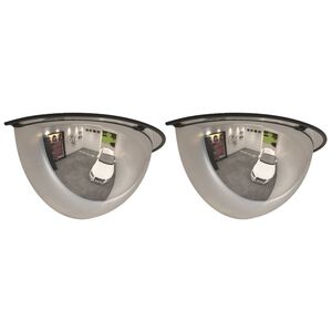 vidaXL Sferyczne lustra drogowe, 1/4 kuli, 2 szt., &Oslash;40 cm, akryl