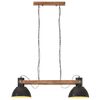 vidaXL Industrialna lampa wisząca, 25 W, czarna, 109 cm, E27