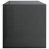 vidaXL Szafka pod TV, szara, wysoki połysk, 120x40x40 cm