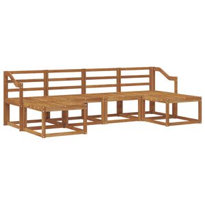 vidaXL Zestaw sof na zewnątrz 6 pcs Naturalny Materiał drewnopochodny