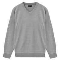 vidaXL 5 swetrów męskich z dekoltem w serek, szary, XL