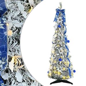 vidaXL Sztuczna choinka Biały 120 cm PVC