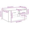 vidaXL Stolik kawowy z szufladą Stare drewno 80 x 50 x 40 cm
