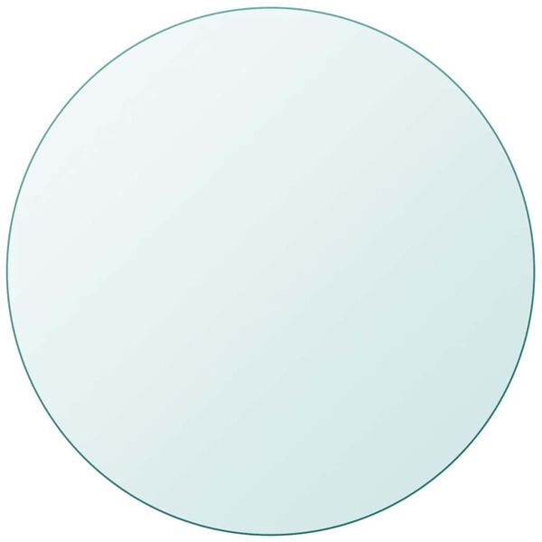 vidaXL Blat stołu szklany, okrągły 500 mm