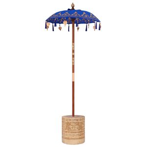 vidaXL Baliński Parasol z Bazą niebieski 95 x 95 x 260 cm