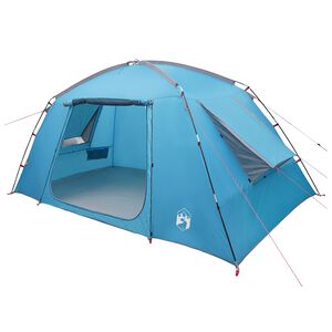 vidaXL Namiot domek z dachem niebieski 400 x 210 x 180 cm Poliester