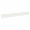 vidaXL Krawężnik do trawnika 10 szt. 102 x 10 x 4 cm Stal Biały