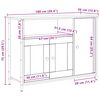 vidaXL Bufet Stare drewno 100 x 35 x 75 cm