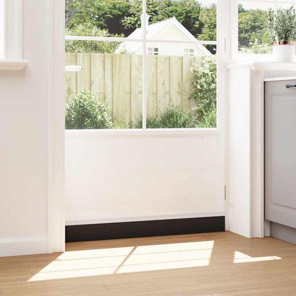 vidaXL Szczotki uszczelniające do drzwi samoprzylepne 2 pcs Biały