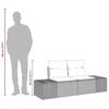 vidaXL Sofa Ogrodowa Szary 123 x 62 x 69cm polirattan