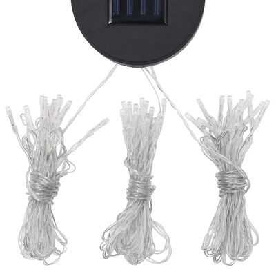 vidaXL Altana z zasłonami i sznurem lampek LED, 3x3 m, kremowa