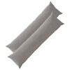 vidaXL Poszewka na poduszkę 2 pcs HEERLEN jasnoszary 40 x 145 cm