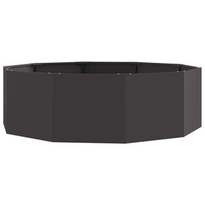 vidaXL Donica Czarny 120 x 120 x 35 cm Stal
