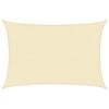 vidaXL Żagiel przeciwsłoneczny, 160 g/m&sup2;, kremowy, 5x6 m, HDPE