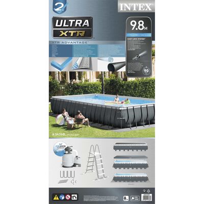 Intex Basen Ultra XTR Frame z akcesoriami, prostokątny, 975x488x132 cm