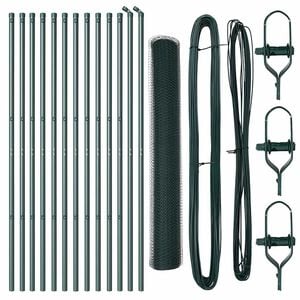 vidaXL Sześcioramienna podstawa ogrodzenia 25 x 1,2 m Stal pokryta PVC