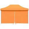 vidaXL Namiot imprezowy typu pop-up z 4 ściankami, pomarańczowy