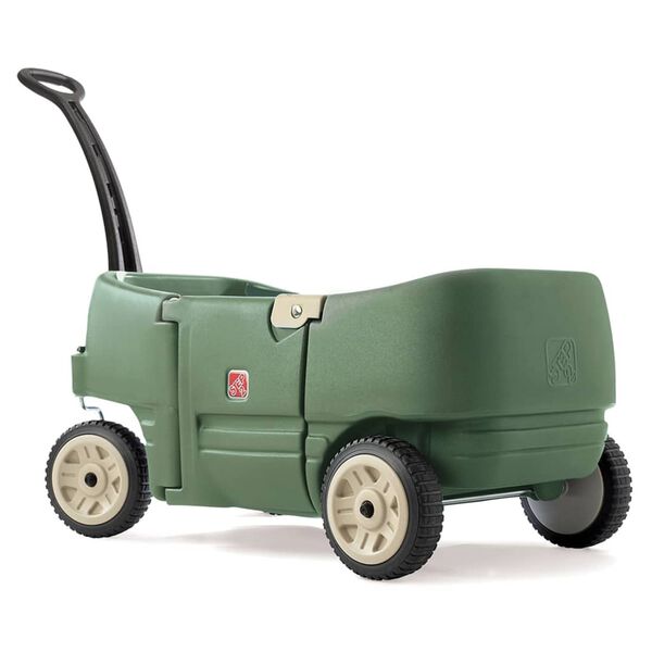 Step2 Kids Wózek ręczny dla dzieci Wagon for Two Plus, zielony