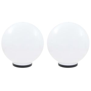 vidaXL Lampy zewnętrzne LED, 2 szt., kule 40 cm, PMMA