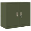vidaXL Szafka do przechowywania Zielony oliwkowy 80 x 40 x 70 cm Stal